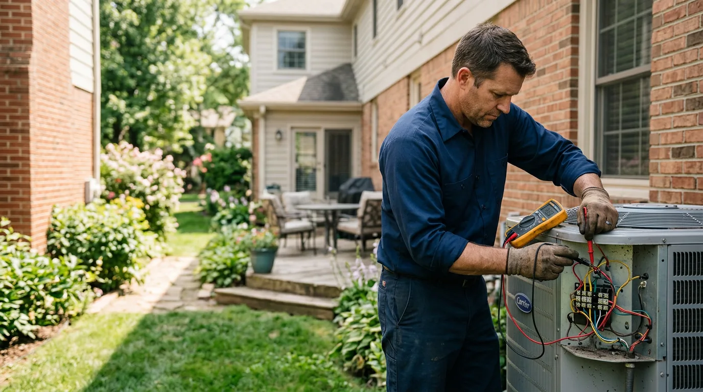 HVAC technician working near West Nottingham, NH